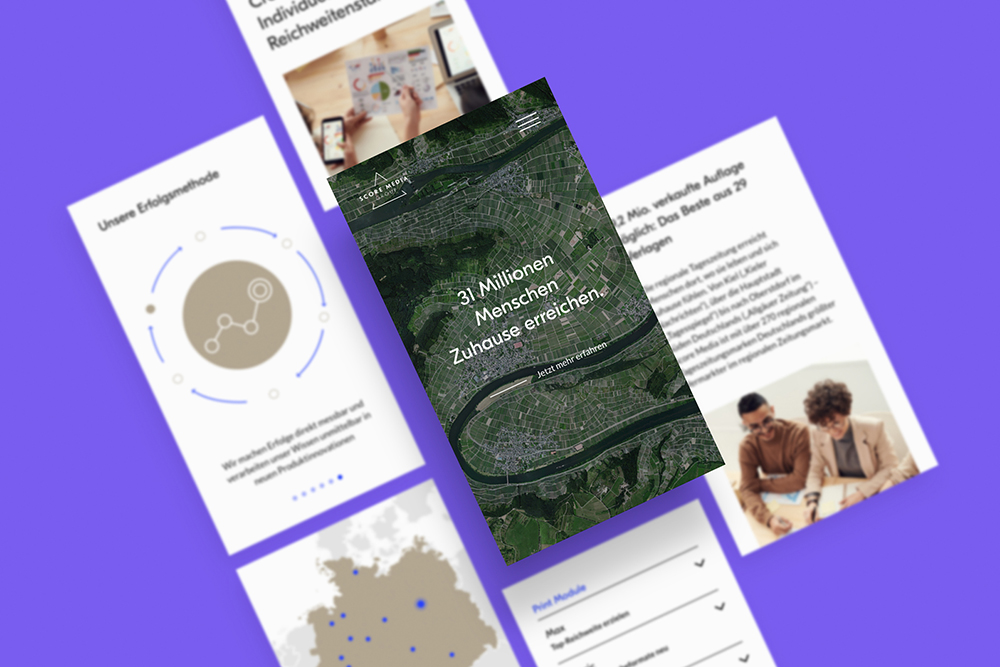 Score Media - Ein Redesign für den Webauftritt mit UI und UX Design